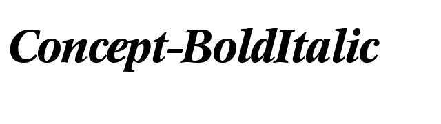 Concept-BoldItalic font preview