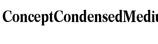 ConceptCondensedMedium-Regular font preview