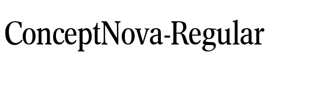 ConceptNova-Regular font preview