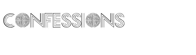 Confessions font preview