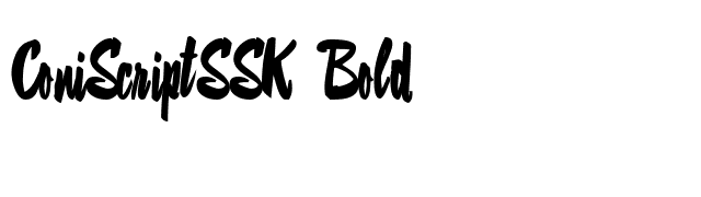 ConiScriptSSK Bold font preview