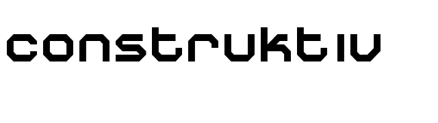 Construktiv font preview