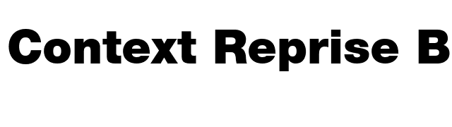 Context Reprise Black SSi Black font preview