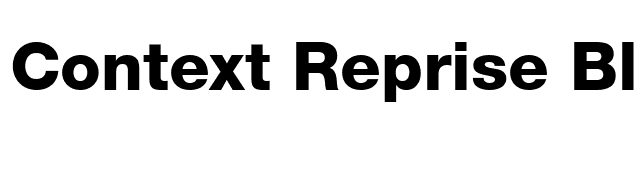 Context Reprise Black SSi Extra Bold font preview