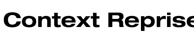 Context Reprise Expanded SSi Bold Expanded font preview