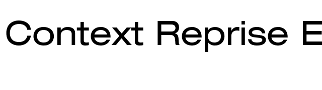 Context Reprise Expanded SSi Expanded font preview