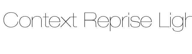 Context Reprise LightExp SSi Normal font preview