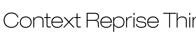 Context Reprise ThinExp SSi Normal font preview