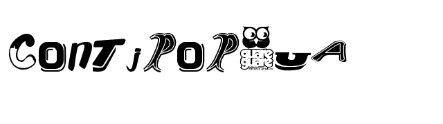 Contipopgua font preview