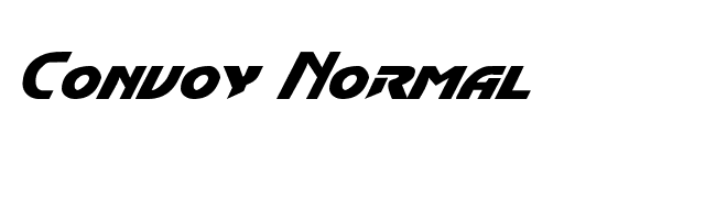 Convoy Normal font preview