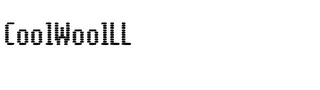 CoolWoolLL font preview