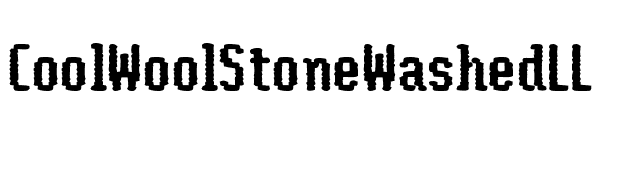 CoolWoolStoneWashedLL font preview