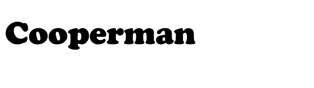 Cooperman font preview