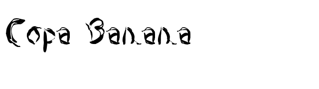 Copa Banana font preview