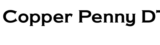 Copper Penny DTP Normal font preview