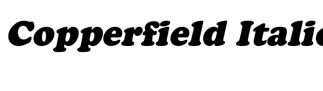 Copperfield Italic font preview