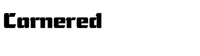 Cornered font preview