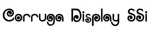 Corruga Display SSi font preview