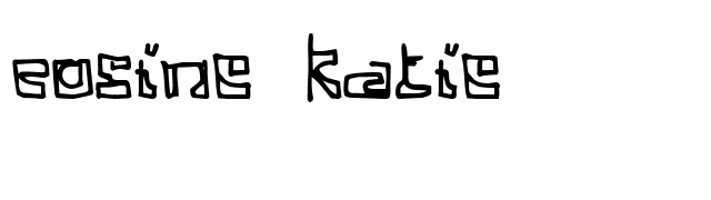 Cosine Katie font preview