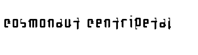 Cosmonaut Centripetal font preview