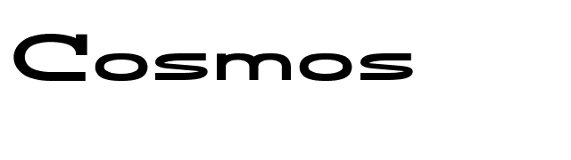 Cosmos font preview