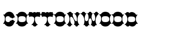 Cottonwood font preview