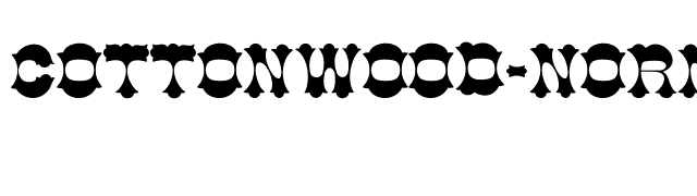 Cottonwood-Normal font preview