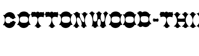 Cottonwood-Thin font preview