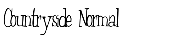 Countryside Normal font preview