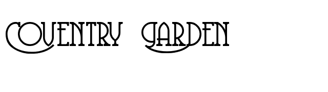 Coventry Garden font preview