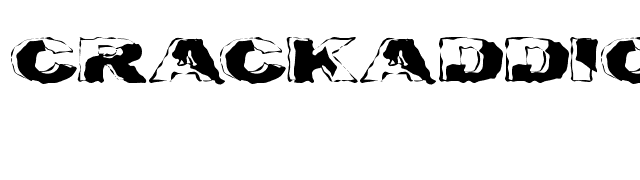 Crackaddict font preview