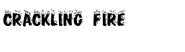 Crackling Fire font preview