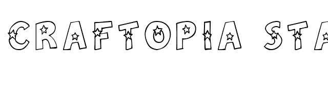 Craftopia Stars font preview