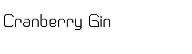 Cranberry Gin font preview