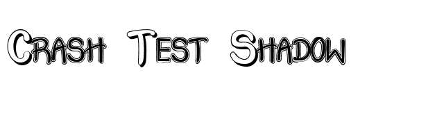 Crash Test Shadow font preview