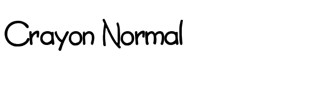 Crayon Normal font preview