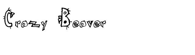 Crazy Beaver font preview