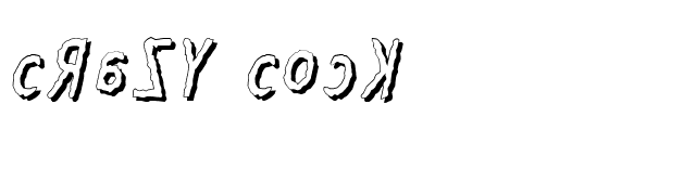 Crazy Cock font preview