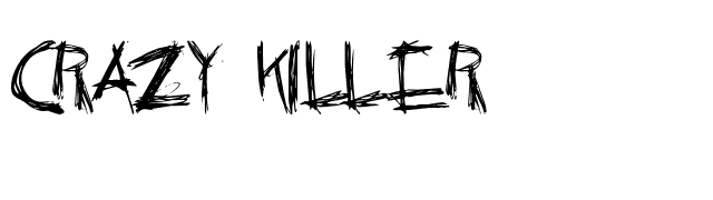 Crazy Killer font preview