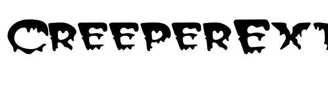 CreeperExtended font preview