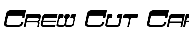 Crew Cut Caps Bold Italic font preview