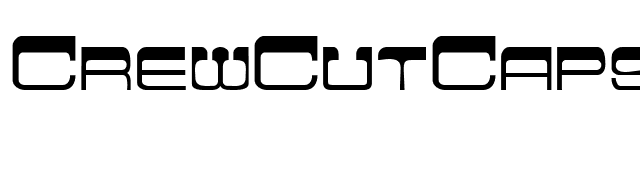 CrewCutCaps font preview