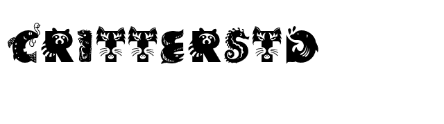 CritterStd font preview