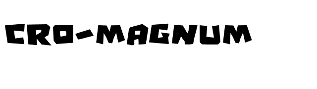 Cro-Magnum font preview