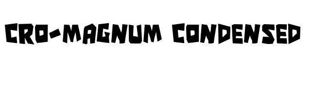 Cro-Magnum Condensed font preview