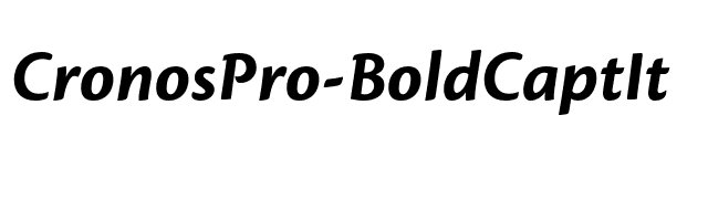 CronosPro-BoldCaptIt font preview