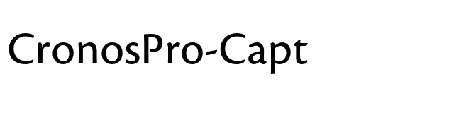 CronosPro-Capt font preview