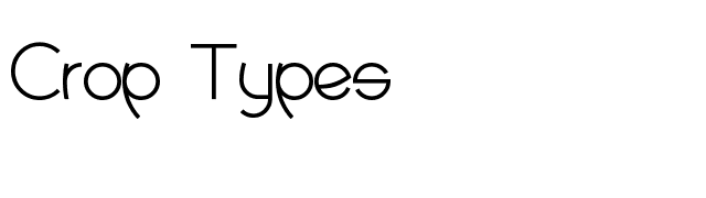 Crop Types font preview