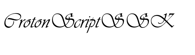 CrotonScriptSSK font preview