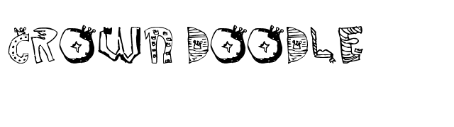 Crown Doodle font preview